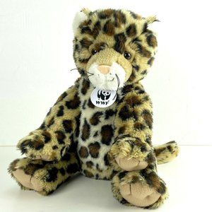 Build A Bear WWF Leopard Cheetah Plush Stuffed Animal 2012 World Wildlife 12"